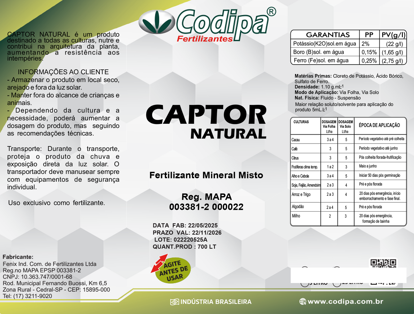 CAPTOR NATURAL